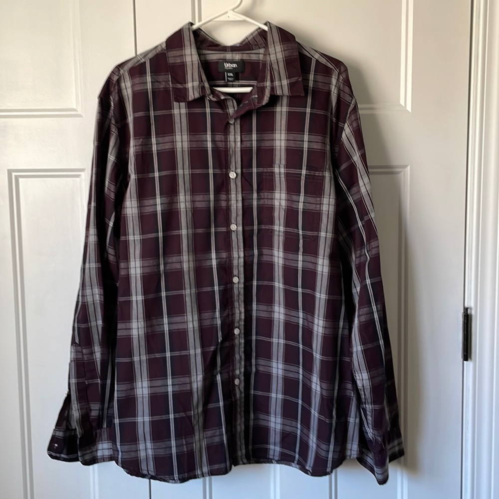 Urban Pipeline Long Sleeve Plaid Button Up
